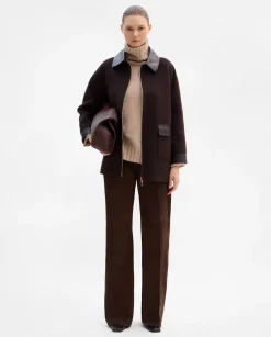 Prendas De Abrigo|Chaquetas|SIMORRA Chaquetón lana bimateria Marrón