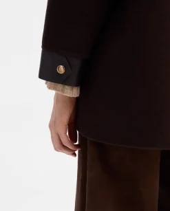 Prendas De Abrigo|Chaquetas|SIMORRA Chaquetón lana bimateria Marrón