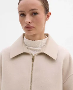 Prendas De Abrigo|Chaquetas|SIMORRA Chaquetón lana bimateria Beige