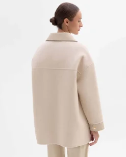 Prendas De Abrigo|Chaquetas|SIMORRA Chaquetón lana bimateria Beige