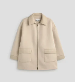 Prendas De Abrigo|Chaquetas|SIMORRA Chaquetón lana bimateria Beige