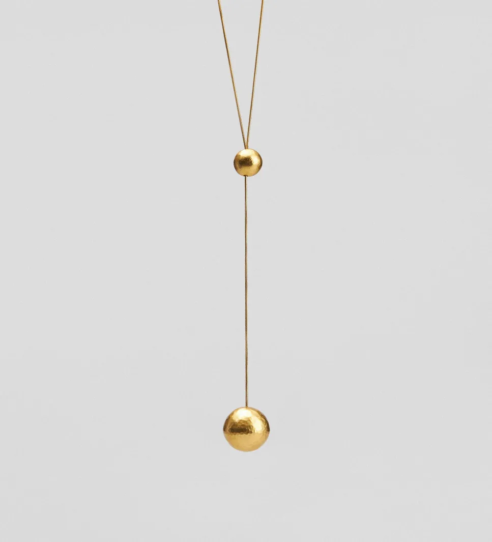 Bisutería|SIMORRA Collar largo bolas Oro