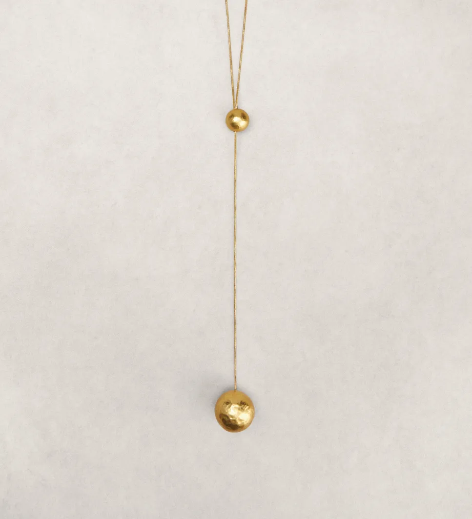 Bisutería|SIMORRA Collar largo bolas Oro