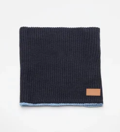 Bufandas Y Cuellos|SIMORRA Cuello tricot reversible Azul