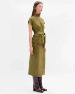 Pantalones Y Faldas|SIMORRA Falda midi antelina cruzada Verde