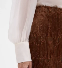 Fiesta|Pantalones Y Faldas|SIMORRA Falda midi textura Marrón