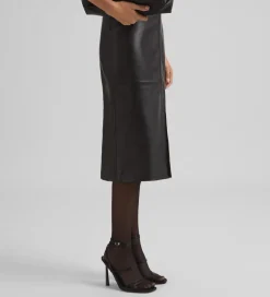 Fiesta|Pantalones Y Faldas|SIMORRA Falda napa midi Negro