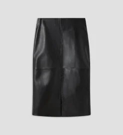 Fiesta|Pantalones Y Faldas|SIMORRA Falda napa midi Negro