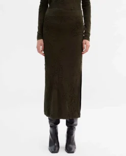 Prendas De Punto|Pantalones Y Faldas|SIMORRA Falda punto textura Verde
