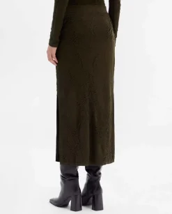 Prendas De Punto|Pantalones Y Faldas|SIMORRA Falda punto textura Verde