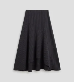 Pantalones Y Faldas|SIMORRA Falda raya diplomática asimétrica Azul