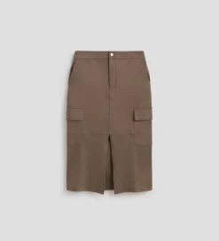 Pantalones Y Faldas|SIMORRA Falda tubo antelina Verde
