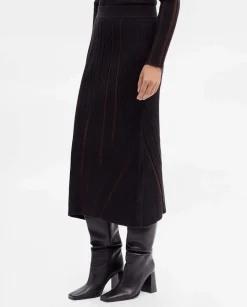 Prendas De Punto|Pantalones Y Faldas|SIMORRA Falda tubo canalé Negro