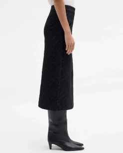 Fiesta|Pantalones Y Faldas|SIMORRA Falda tubo jacquard Negro