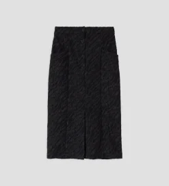 Fiesta|Pantalones Y Faldas|SIMORRA Falda tubo jacquard Negro