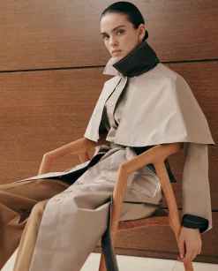 Prendas De Abrigo|SIMORRA Gabardina capa reversible Beige