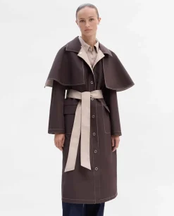 Prendas De Abrigo|SIMORRA Gabardina capa reversible Beige