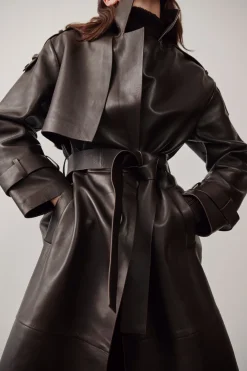 Prendas De Abrigo|Chaquetas|SIMORRA Gabardina napa Marrón