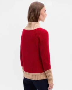 Prendas De Punto|Jerséis Y Cárdigans|SIMORRA Jersey bicolor ochos Rojo