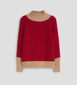 Prendas De Punto|Jerséis Y Cárdigans|SIMORRA Jersey bicolor ochos Rojo