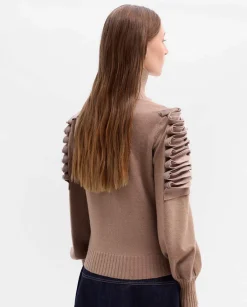 Jerséis Y Cárdigans|SIMORRA Jersey bordado textil Beige