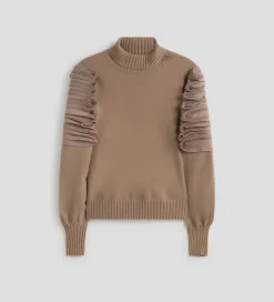 Jerséis Y Cárdigans|SIMORRA Jersey bordado textil Beige