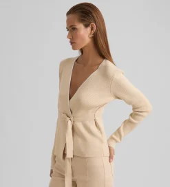 Prendas De Punto|Jerséis Y Cárdigans|SIMORRA Jersey canalé cruzado Beige