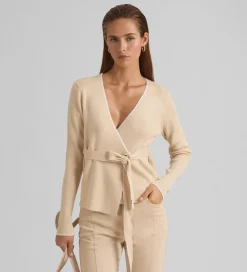 Prendas De Punto|Jerséis Y Cárdigans|SIMORRA Jersey canalé cruzado Beige