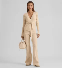 Prendas De Punto|Jerséis Y Cárdigans|SIMORRA Jersey canalé cruzado Beige