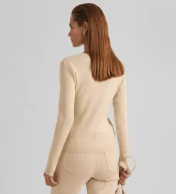Prendas De Punto|Jerséis Y Cárdigans|SIMORRA Jersey canalé cruzado Beige