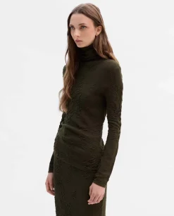 Prendas De Punto|Jerséis Y Cárdigans|SIMORRA Jersey cuello alto textura Verde