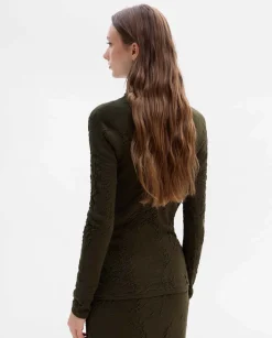 Prendas De Punto|Jerséis Y Cárdigans|SIMORRA Jersey cuello alto textura Verde