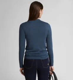 Prendas De Punto|Jerséis Y Cárdigans|SIMORRA Jersey cuello perkins Azul