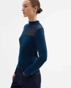 Prendas De Punto|Jerséis Y Cárdigans|SIMORRA Jersey detalle desagujado Azul