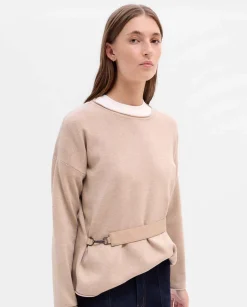 Jerséis Y Cárdigans|SIMORRA Jersey detalle tira Beige