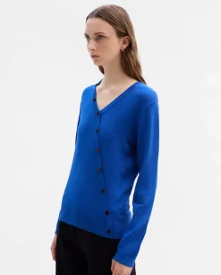 Prendas De Punto|Jerséis Y Cárdigans|SIMORRA Jersey escote pico botones Azul