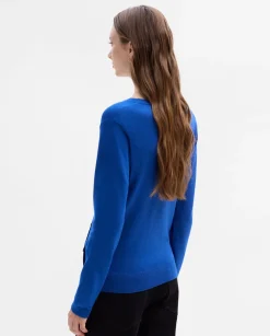 Prendas De Punto|Jerséis Y Cárdigans|SIMORRA Jersey escote pico botones Azul