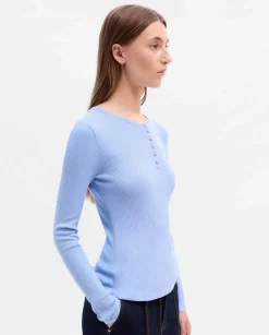 Prendas De Punto|Jerséis Y Cárdigans|SIMORRA Jersey fino botones Azul