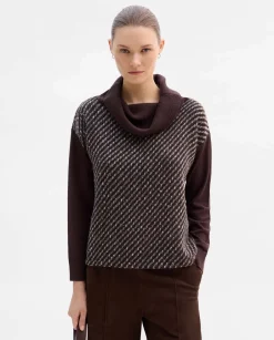 Jerséis Y Cárdigans|SIMORRA Jersey oversize bimateria Marrón