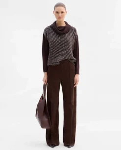 Jerséis Y Cárdigans|SIMORRA Jersey oversize bimateria Marrón