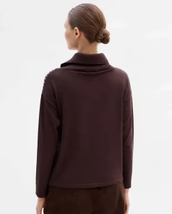 Jerséis Y Cárdigans|SIMORRA Jersey oversize bimateria Marrón