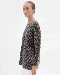 Prendas De Punto|Jerséis Y Cárdigans|SIMORRA Jersey oversize estampado Negro
