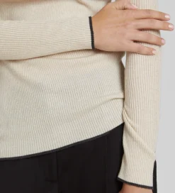 Prendas De Punto|Jerséis Y Cárdigans|SIMORRA Jersey punto acanalado Beige