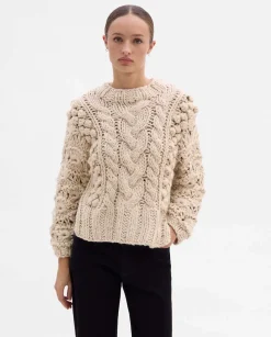 Prendas De Punto|Jerséis Y Cárdigans|SIMORRA Jersey trenzado a mano Beige