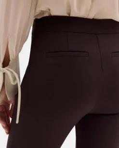Pantalones Y Faldas|SIMORRA Pantalón acampanado cinturón Marrón
