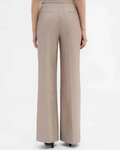 Pantalones Y Faldas|SIMORRA Pantalón ancho rayas Beige