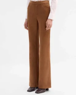 Pantalones Y Faldas|SIMORRA Pantalón antelina acampanado Marrón