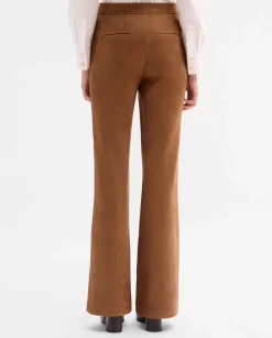 Pantalones Y Faldas|SIMORRA Pantalón antelina acampanado Marrón