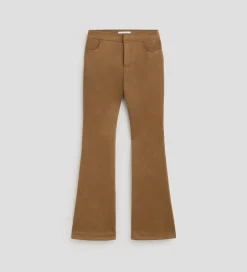 Pantalones Y Faldas|SIMORRA Pantalón antelina acampanado Marrón