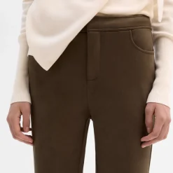 Pantalones Y Faldas|SIMORRA Pantalón antelina acampanado Marrón